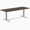 Desky Zero Bamboo Office Desk-Desks-Desky-Dark Bamboo-2000x750mm-Grey-Desky® Australia