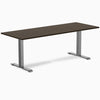 Desky Zero Bamboo Office Desk-Desks-Desky-Dark Bamboo-2000x750mm-Space Grey-Desky® Australia