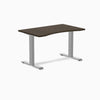 Desky Zero Ergo Edge Office Desk-Desks-Desky-Dark Bamboo-1200x750mm-Grey-Desky® Australia
