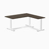 Desky Zero Bamboo L-Shape Office Desk-Desks-Desky-Dark Bamboo-1500x750x1550x500mm-White-Desky® Australia