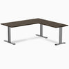 Desky Zero Bamboo L-Shape Office Desk-Desks-Desky-Dark Bamboo-1800x750x1750x600mm-Space Grey-Desky® Australia