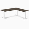 Desky Zero Bamboo L-Shape Office Desk-Desks-Desky-Dark Bamboo-1800x750x1750x600mm-White-Desky® Australia