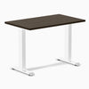 Desky Zero Mini Bamboo Office Desk-Fixed Desks-Desky-Dark Bamboo-1000x600mm-White-Desky® Australia