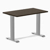 Desky Zero Mini Bamboo Office Desk-Fixed Desks-Desky-Dark Bamboo-1000x600mm-Grey-Desky® Australia