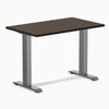 Desky Zero Mini Bamboo Office Desk-Fixed Desks-Desky-Dark Bamboo-1000x600mm-Space Grey-Desky® Australia