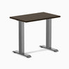 Desky Zero Mini Bamboo Office Desk-Fixed Desks-Desky-Dark Bamboo-800x500mm-Space Grey-Desky® Australia