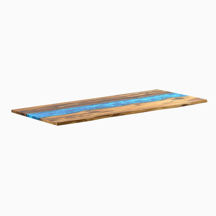 Desky Resin Hardwood Desk Tops Teak River -DeskyÌâå¨