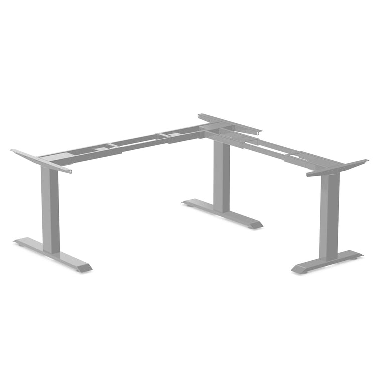 Desky Zero Fixed L-Shape Desk Frame-Grey Desky®