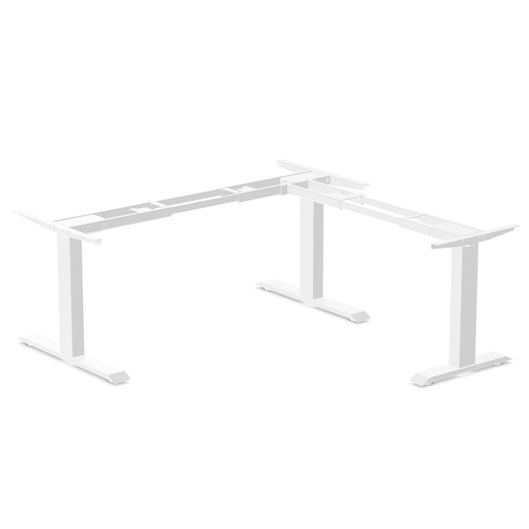 Desky Zero Fixed L-Shape Desk Frame-White Desky®