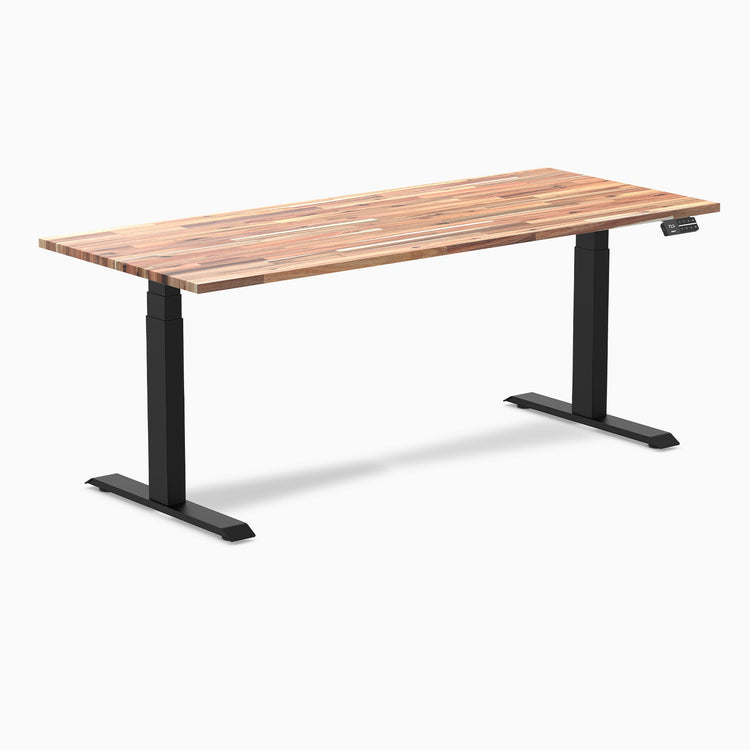 Electric dual softwood sit stand desk Acacia - Desky