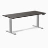 Desky Dual Melamine Sit Stand Desk-Dual Desks-Desky-Burnished Wood-1800x750mm-Grey-DeskyÌâå¨ Australia