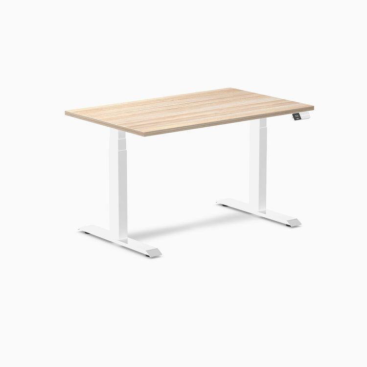 Electric Dual melamine sit stand desk classic oak desktop - Desky