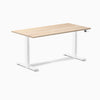 Electric Dual melamine sit stand desk classic oak desktop - Desky