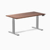 Desky Dual Hardwood Sit Stand Desk-Dual Desks-Desky-Walnut-1500x750mm-Grey-DeskyÌâå¨ Australia