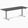 Desky Dual Melamine Sit Stand Desk-Dual Desks-Desky-Burnished Wood-2000x750mm-Grey-DeskyÌâå¨ Australia