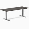 Desky Dual Melamine Sit Stand Desk-Dual Desks-Desky-Burnished Wood-2000x750mm-Space Grey-DeskyÌâå¨ Australia
