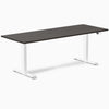 Desky Dual Melamine Sit Stand Desk-Dual Desks-Desky-Burnished Wood-2000x750mm-White-DeskyÌâå¨ Australia