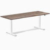 Electric Dual melamine sit stand desk natural walnut desktop - Desky