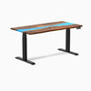 Electric resin hardwood sit stand desk Pheasantwod Blue river - Desky