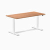 Electric Dual melamine sit stand desk prime oak desktop - Desky