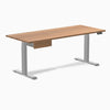 Electric dual standing desk hardwood with drawer Red oak - Desky