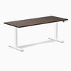 Desky dual rubber wood standing desk in dark walnut 1800mm