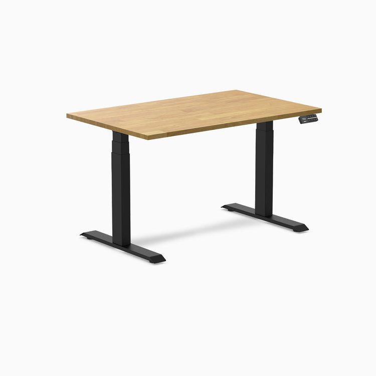 Desky dual rubber wood standing desk in light oak 1200mm