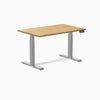 Electric Dual Rubberwood Sit Stand Desk light oak - Desky