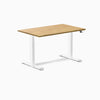 Desky dual rubber wood standing desk in light oak 1200mm