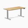 Desky dual rubber wood standing desk in light oak 1500mm