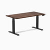 Desky dual rubber wood standing desk in red walnut 1500mm