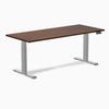 Desky dual rubber wood standing desk in red walnut 1800mm