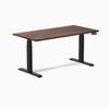 Electric dual softwood sit stand desk Rustic pine - Desky