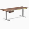 Electric dual standing desk hardwood with drawer Saman - Desky