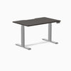 Desky Dual Scalloped Melamine Sit Stand Desk-Dual Desks-Desky-Burnished Wood-1200x750mm-Grey-Desky® Australia