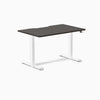 Electric dual scalloped melamine sit stand desk Burnished wood - Desky