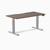 Desky Dual Scalloped Melamine Sit Stand Desk-Dual Desks-Desky-Jarrah Legno-1500x750mm-Grey-Desky® Australia