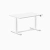 Electric dual scalloped melamine sit stand desk White - Desky