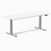 Desky Dual Melamine Sit Stand Desk-Dual Desks-Desky-White-1800x750mm-Grey-DeskyÌâå¨ Australia