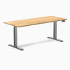 Desky Dual Hardwood Sit Stand Desk-Dual Desks-Desky-White Oak-1800x750mm-Space Grey-DeskyÌâå¨ Australia