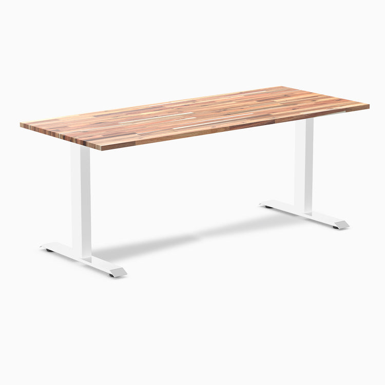 softwood acacia fixed office desk