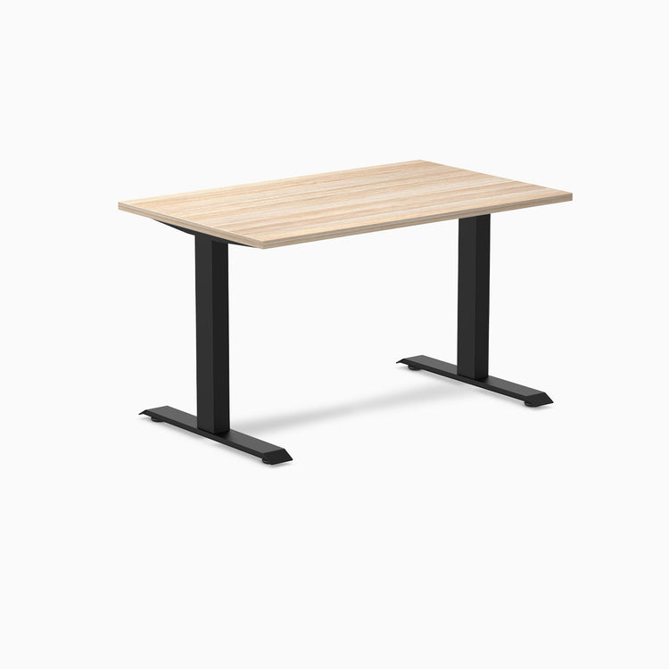 Zero melamine fixed office desk classic oak desktop - Desky