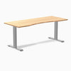 Zero ergo bamboo fixed office desk - Desky