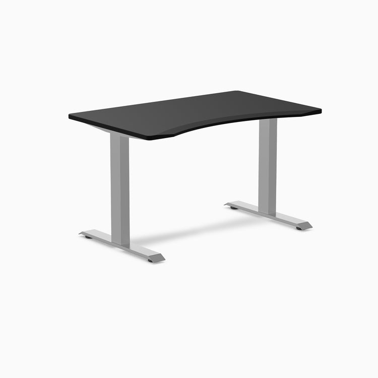 Zero ergo black fixed office desk - Desky