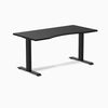 Zero ergo black fixed office desk - Desky