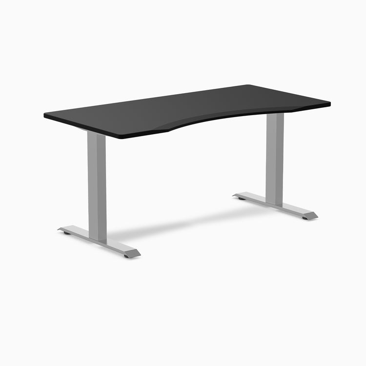 Zero ergo black fixed office desk - Desky