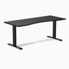 Zero ergo black fixed office desk - Desky