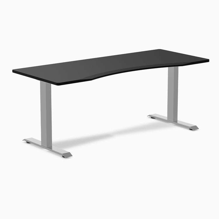 Zero ergo black fixed office desk - Desky