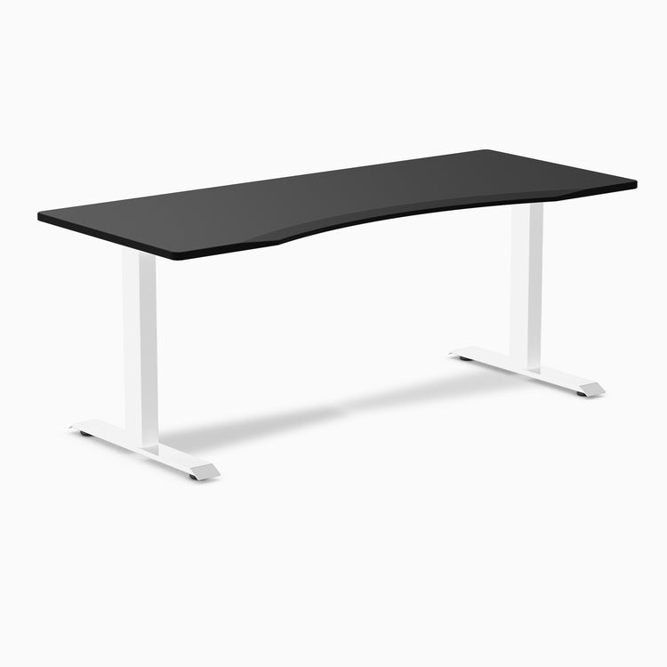 Zero ergo black fixed office desk - Desky