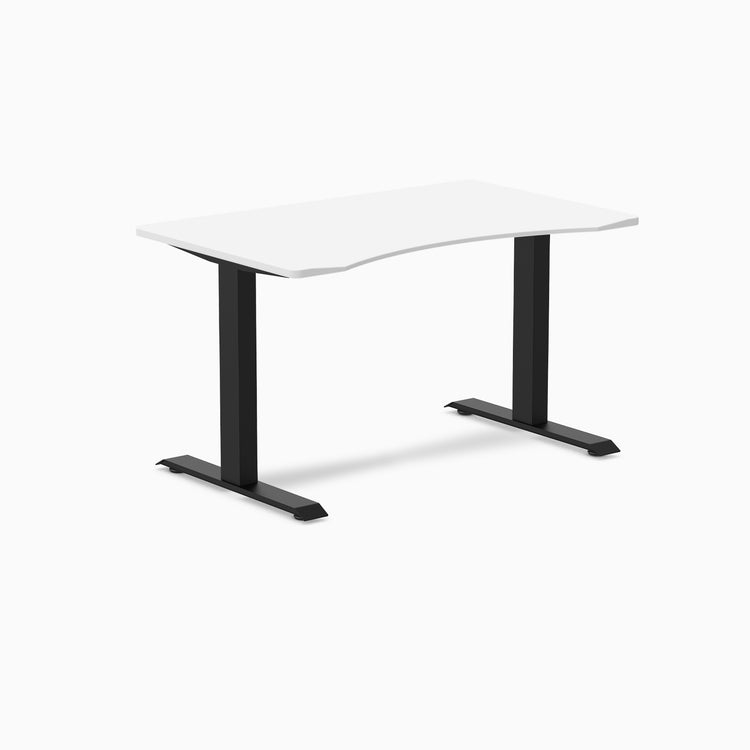 Zero ergo white fixed office desk - Desky